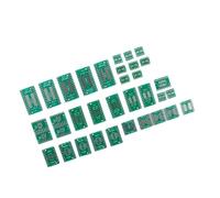 Gettimore Kit scheda PCB per conversione da SMD a DIP - 35 pezzi con supporto SOP MSOP SSOP TSSOP SOT23 8/10/14/16/20