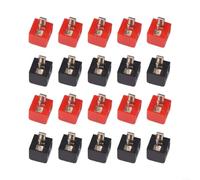 Gettimore Metallo ABS 2-Pin per din Connettore Audio per sistemi Home | Design con terminale a vite, nessuna saldatura necessaria, presa sicura del cavo, si adatta all'home theater