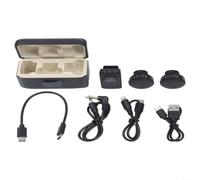 Gettimore Microfono wireless nero per DJI Action 5 Pro/4/3, Pocket 3, per osmo 360, piccolo ricevitore trasmettitore ABS per audio chiaro