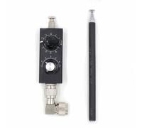 Gettimore Mini antenna QRP da 20 W a onde corte con connettore M, gamma di frequenza 5MHz-55 MHz, design telescopico in lega di alluminio per trasmissione HF e ricezione FM/VHF/UHF