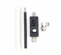 Gettimore Mini antenna QRP da 20 W a onde corte sintonizzata a onde corte 5 MHz-55 MHz frequenza regolabile in lega di alluminio con connettore M compatibile con UHF VHF ricezione A