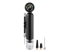 Gettimore Mini pompa ad aria con manometro per palloni sportivi, 1,4 bar/20 psi, pompa a mano portatile compatta per pallacanestro, calcio, pallavolo, materiale ABS