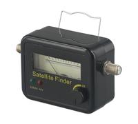 Gettimore Misuratore di potenza del segnale TV digitale satellitare con display in tempo reale, 950-2150 MHz, 13-18 V DC, nero