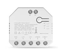 Gettimore Modulo interruttore doppio relè intelligente per motori AC, controllo WiFi 100-240 V, compatibile con tende a rullo tubolari e tende da sole