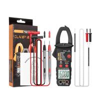 Gettimore Morsetto digitale AC 600 A TRMS Auto Range, 6000 conteggi con NCV Temperatura Capacitanza Frequenza Diodo Test, Rilevamento Tensione Senza Contatto, Display Retroilluminato, per Diagnostica