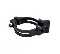 Gettimore Morsetto per deragliatore anteriore, 34,9 mm e 31,8 mm, per telaio del tubo sella, conversione in lega per anello, nero
