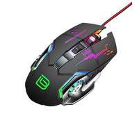 Gettimore Mouse da gioco ergonomico USB cablato mouse per computer per BAJEAL per G8 6D sensore ottico RGB retroilluminato per PC portatile desktop