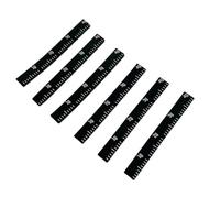 Gettimore Nastro in silicone per racchetta da tennis, 4 g per pezzo, con scala per regolare il punto di equilibrio, confezione da 6, compatibile con la maggior parte delle racchette