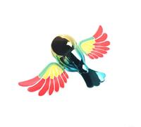 Gettimore Ornamento colorato a forma di uccellino che sbatte l'auto, per dinamico volante per interni ed esterni, decorazione in PVC resistente alle intemperie attivata da (rosso)