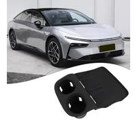 Gettimore Pad di ricarica wireless in silicone e portabicchieri per XPeng G6 2023-2024, organizer per console auto, grigio