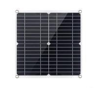 Gettimore Pannello solare flessibile da 20 W, 18 V, pannello solare fotovoltaico, modulo monocristallino, doppio caricatore USB portatile, per auto, campeggio, attività all'aperto