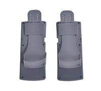 Gettimore Pedali per vogatore, in plastica, 33 x 12,5 cm, per Concept 2 modello D/E e Powerfun 500/550, lunghezza regolabile, colore nero, una coppia