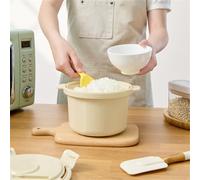 Gettimore Pentola per cottura a vapore per microonde con sistema di circolazione del vapore, design portatile compatto per viaggi, ufficio o casa, cottura multifunzione per riso, pasta, verdure e