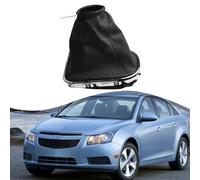 Gettimore Pomello del cambio manuale in pelle PU nero argento compatibile con Chevrolet Chenvy Cruze 2008-2012