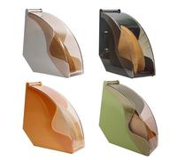 Gettimore Porta-carta per filtro da caffè a goccia a mano con copertura in acrilico per filtri a forma di cono e ventaglio