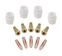 Gettimore Punta di contatto per diffusore di gas per torcia di saldatura MIG 24KD, 0,8 mm, 11 pezzi per Binzel 24KD