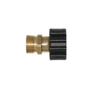 Gettimore Raccordo a vite per idropulitrice M22 maschio da 14 mm a femmina M22 da 15 mm, in ottone, 4500 PSI