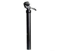 Gettimore Reggisella in lega di alluminio per bicicletta, 31,6 mm, regolazione manuale, ammortizzatore con sistema Oil Air Mix per mountain bike, colore nero, 170 mm