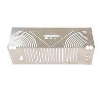 Gettimore Righello multifunzionale per disegno con angoli arrotondati, in acciaio inox da 20-65 mm ad angolo retto e guida a 45 gradi per tracciare linee precise