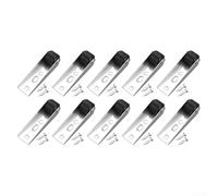 Gettimore Rotella di supporto per porta in legno, puleggia direzionale inferiore, per mobili da cucina, scaffali, tavolini da caffè (10 pezzi, nero)