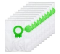 Gettimore Sacchetti di ricambio per aspirapolvere SEBO Airbelt D2 con tappo filtro, filtraggio a 4 strati, materiale non tessuto, compatibili con D 8120, D2 Total/D2 Storm/D2 T, confezione da 10