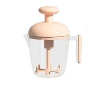 Gettimore Sbattitore manuale aggiornato, miscelatore rotante a spinta manuale, sbattere e mescolare uova, panna e pastella, strumento compatto e da cucina