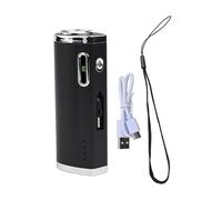 Gettimore Scaldamani ricaricabile con torcia, riscaldatore portatile da 5000 mAh, per viaggi, campeggio, caccia, ricarica rapida di tipo C, regolabile da 40 a 60 °C, display a LED della temperatura