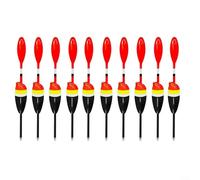 Gettimore Set di 10 galleggianti da pesca, in plastica, accessori per canna da pesca in mare a lunga distanza, accessori per la pesca in acqua ferma e in acqua corrente (3 g)