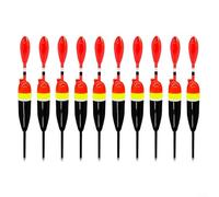 Gettimore Set di 10 galleggianti da pesca, in plastica, accessori per canna da pesca in mare a lunga distanza, accessori per la pesca in acqua ferma e in acqua corrente (5 g)