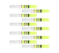 Gettimore Set di 20 galleggianti da pesca, per pesca notturna, con luce LED galleggianti, accessori per la pesca in acqua ferma e in acqua corrente (verde)