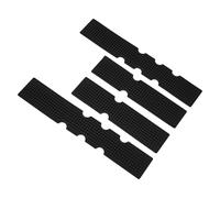 Gettimore Set di 4 nastri per manubrio di bici da strada, in gel di silice, inserti per assorbimento degli urti con rulli lunghi e corti, leggeri, neri