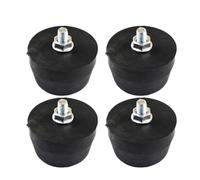 Gettimore Set di 4 piedini per compressore d'aria, cuscinetti di montaggio antiurto e antiscivolo, con filettatura M8, pompe ad aria e compressori ad olio