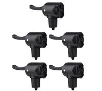 Gettimore Set di 5 ugelli per pompa per bici con design integrato a commutazione automatica per un gonfiaggio rapido, valvola universale a doppia testa compatibile con bici da strada e mountain bike