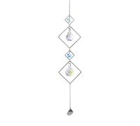 Gettimore Set di 6 acchiappasole con stella di loto e luna, ornamenti da appendere per interni ed esterni, decorazione da giardino