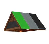 Gettimore Set di altalene impermeabile per giochi per bambini, tessuto Oxford 210D, 132 x 226 cm, protezione UV per tutte le stagioni, colore: nero/verde