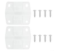 Gettimore Set di cerniere di ricambio per refrigeratori Coleman, include 2 cerniere in plastica e 8 viti di montaggio, colore: bianco