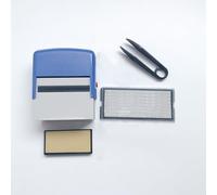 Gettimore Set di sigilli di inchiostro personalizzabili per progetti fai da | Kit di sigilli monogramma fai da te riutilizzabili con quadrante di tipo mobile per timbri personalizzati