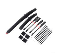 Gettimore Set parafango MTB 66-29" regolabile per MTB a sgancio rapido | Adatto per MTB da 66 a 29 pollici, per staffe a sgancio rapido, lunghezza regolabile, anti- per protezione dagli spruzzi