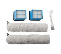 Gettimore Set spazzola a rullo e filtro sostituibile compatibile con Bissell CrossWave OmniForce 3882 3970F lavapavimenti 2 rotoli di spazzola, 2 filtri, 1 strumento di pulizia, lavabile e