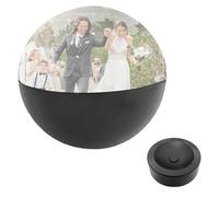 Gettimore Sfera video in cristallo personalizzata da 7 cm con illuminazione a LED, Wi-Fi abilitata per occasioni memorabili, compatibile con display digitale per anniversari, compleanni, matrimoni, 7