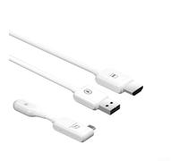 Gettimore Sistema video portatile senza fili dello schermo di proiezione 1080P HD - Ricevitore compatto per il cinema all'aperto del cortile 60cm ABS+TPE