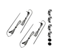 Gettimore Sonde per carne 9004190170 compatibili con Masterbuilt Gravity Series 560/800/1050, sonda di temperatura di ricambio per barbecue grill, in acciaio inossidabile, confezione da 2, 4 set