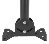 Gettimore Starlink - Supporto da tetto con base in acciaio inox per Gen 2 e V2, per installazione Starlink su tetti e pareti, 420 x 150 x 85 mm, nero