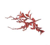 Gettimore Steli di bacche artificiali glitterate per albero di Natale, ghirlande, ghirlande, decorazioni fai da te, 28 cm, in schiuma rossa, argento e oro e spray per bacche (confezione da 1)