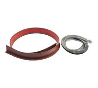 Gettimore Striscia di guarnizione a spazzola per il fondo della porta, 100 cm, per porte interne ed esterne, a prova di TPE, insonorizzante, compatibile con porte a battente, riduce la perdita di