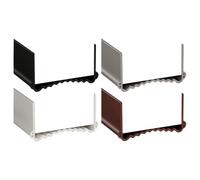 Gettimore Striscia di guarnizione inferiore per porta in PVC regolabile, 100 cm, isolamento acustico, per porte larghe 55-8 cm, marrone/biancogrigio-nero