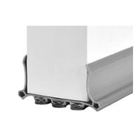 Gettimore Striscia di tenuta inferiore della porta per porte interne da 55 mm, PVC ispessito + feltro isolamento acustico antivento antipolvere paraspifferi con larghezza regolabile, guarnizione