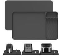 Gettimore Stuoia termoresistente del silicone per il controsoffitto, stuoia della friggitrice ad aria con il supporto