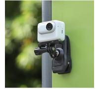 Gettimore Supporto magnetico a morsetto per zaino con rotazione a 360° per Insta360 GO X2 X3 R 1 Series, con adattatore a vite da 1/4", supporto compatto per fotocamera ABS