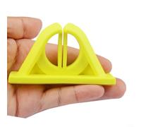 Gettimore Supporto per canna da pesca in silicone senza trapano, organizer da parete con materiale per uso alimentare, salvaspazio, verticale, giallo (giallo)